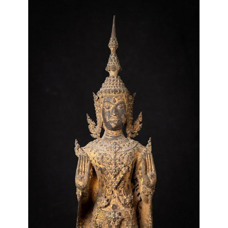 Antique Bronze Thai Buddha Statue from Thailand 5