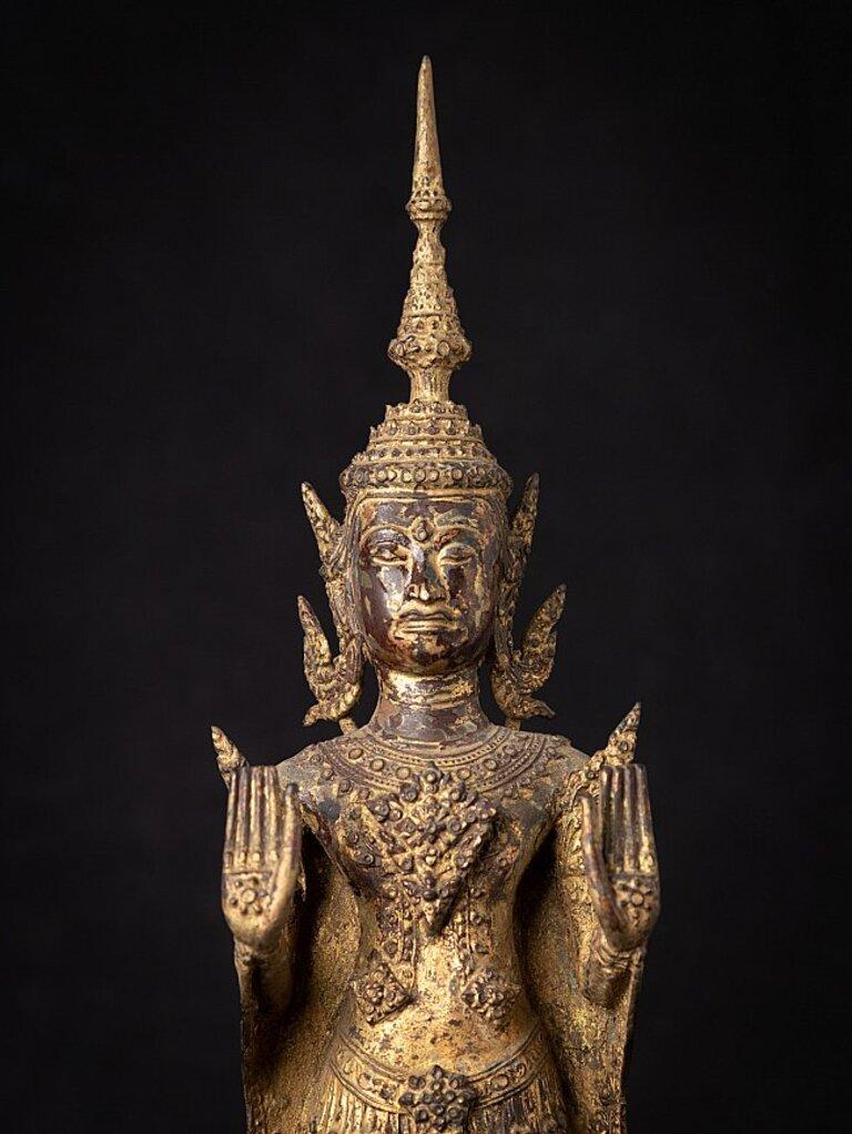 Antique Bronze Thai Buddha Statue from Thailand 5