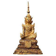 Antique Bronze Thai Buddha Statue from Thailand