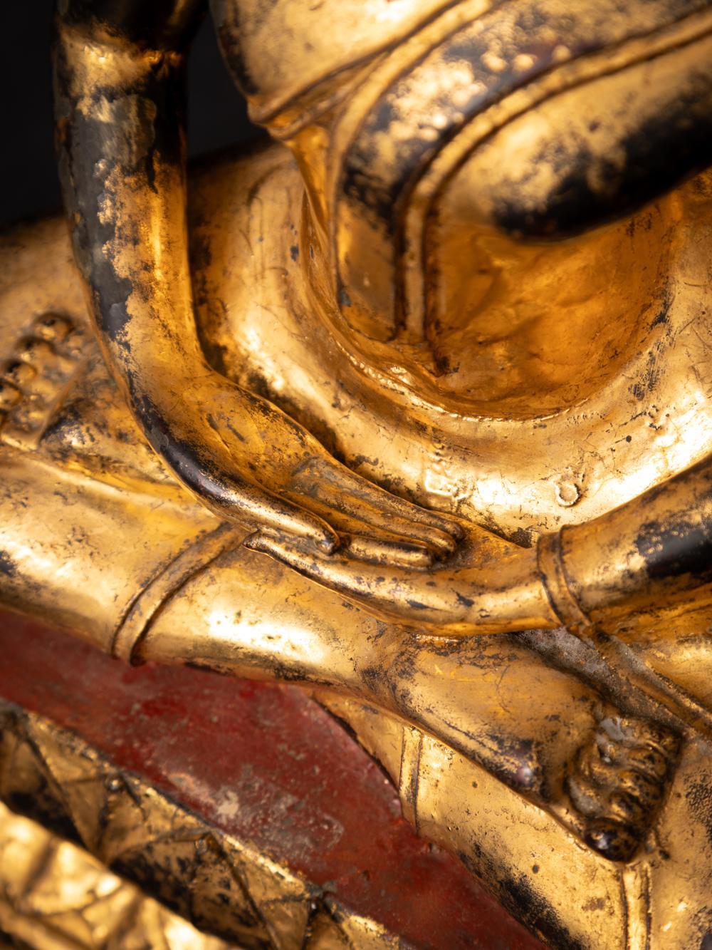 Antique bronze Thai Monk statue - Originalbuddhas For Sale 14