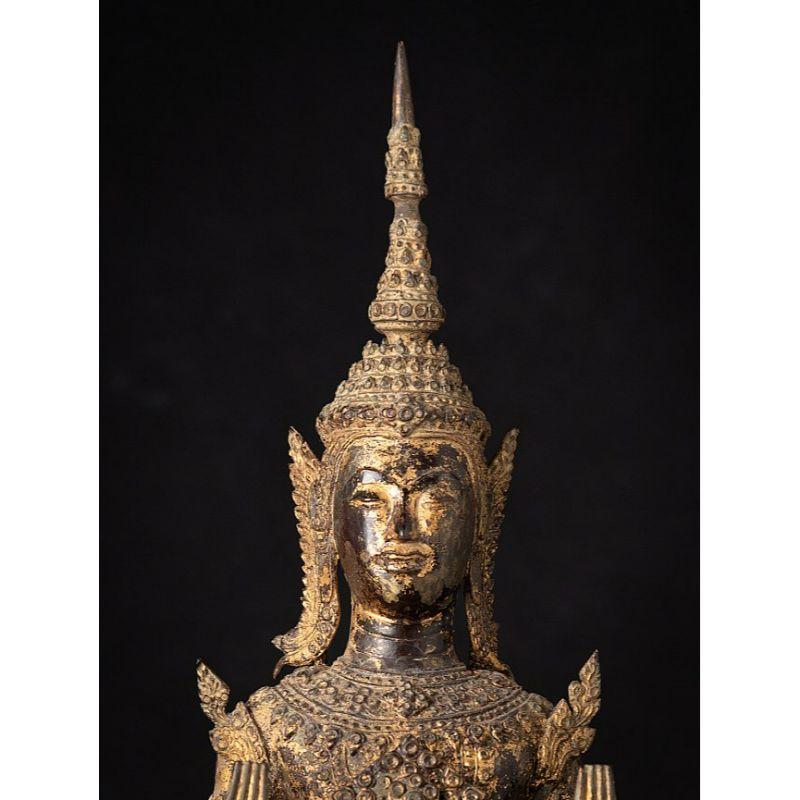 Bouddha thaïlandais ancien en bronze de Rattanakosin de Thaïlande en vente 4