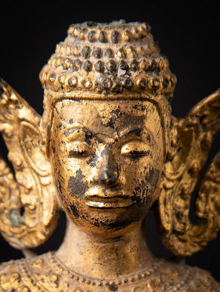 Bouddha thaïlandais ancien en bronze de Rattanakosin de Thaïlande en vente 4