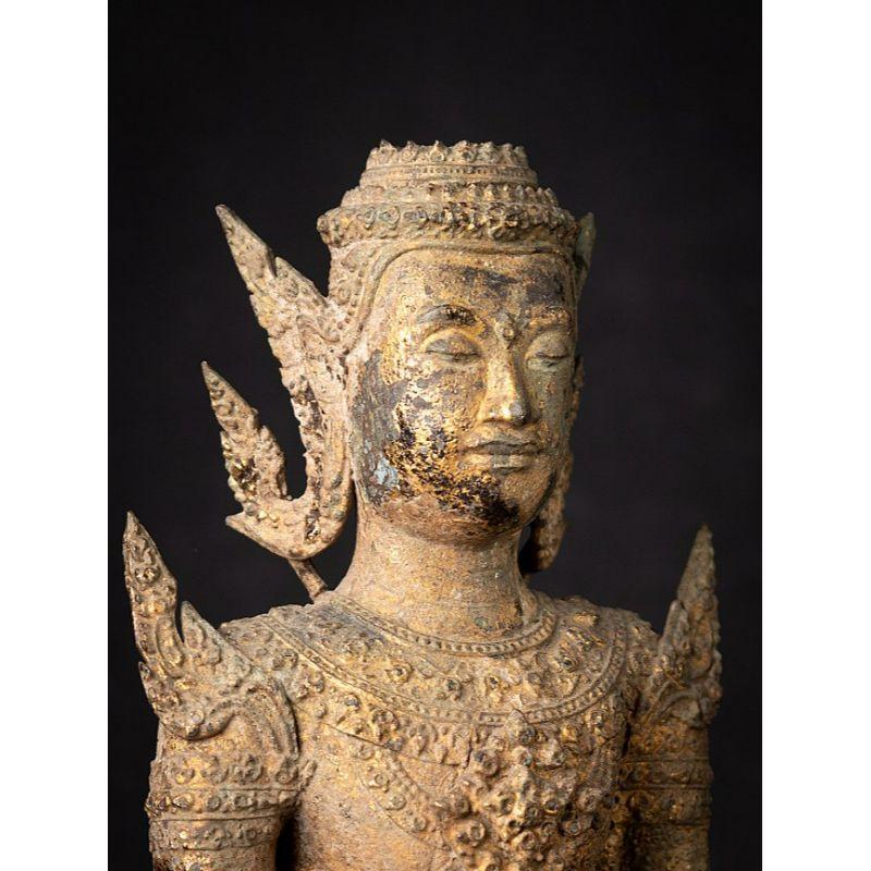 Bouddha thaïlandais ancien en bronze de Rattanakosin de Thaïlande en vente 6