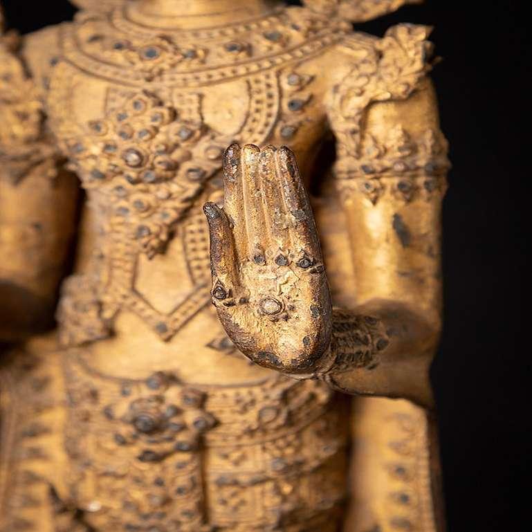 Bouddha thaïlandais ancien en bronze de Rattanakosin de Thaïlande en vente 11