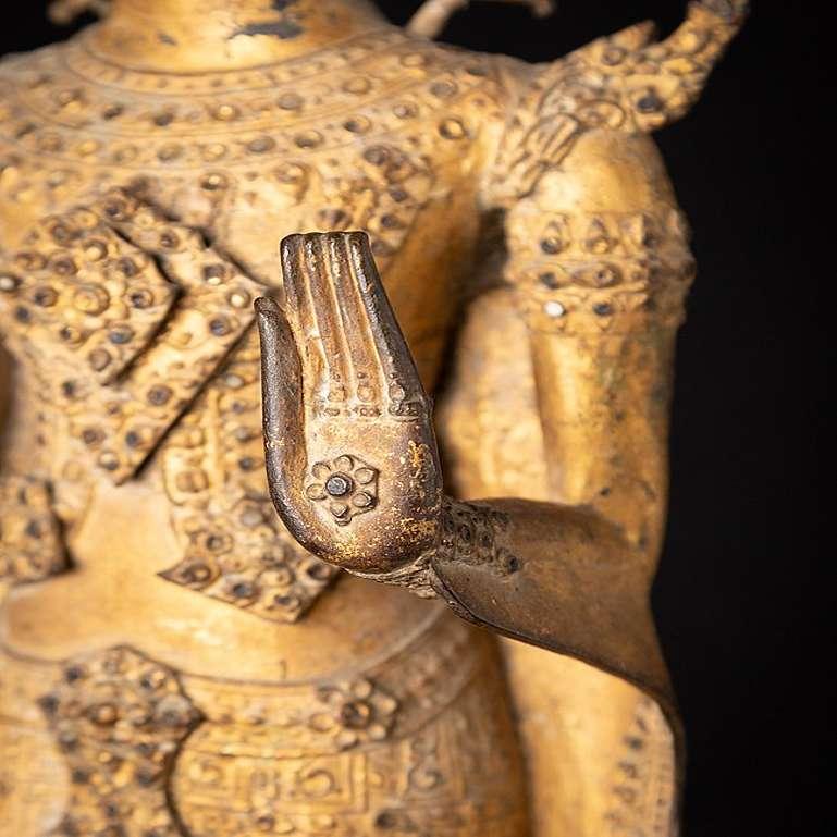 Bouddha thaïlandais ancien en bronze de Rattanakosin de Thaïlande en vente 11