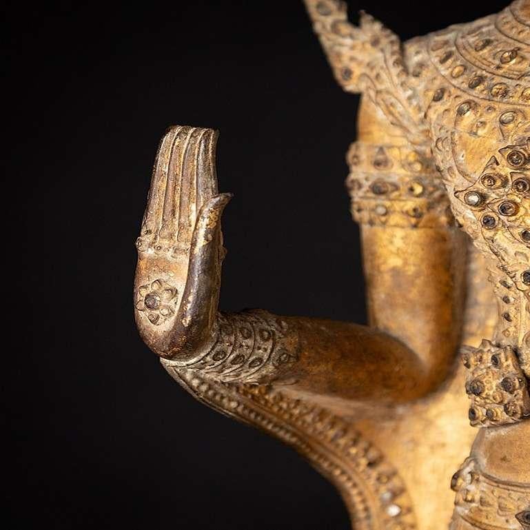 Bouddha thaïlandais ancien en bronze de Rattanakosin de Thaïlande en vente 12