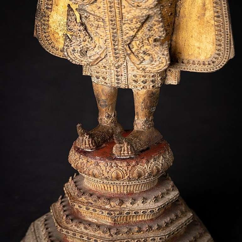 Bouddha thaïlandais ancien en bronze de Rattanakosin de Thaïlande en vente 13