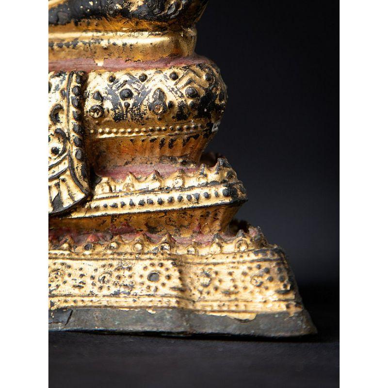 Antique bronze Thai Rattanakosin Buddha from Thailand For Sale 13