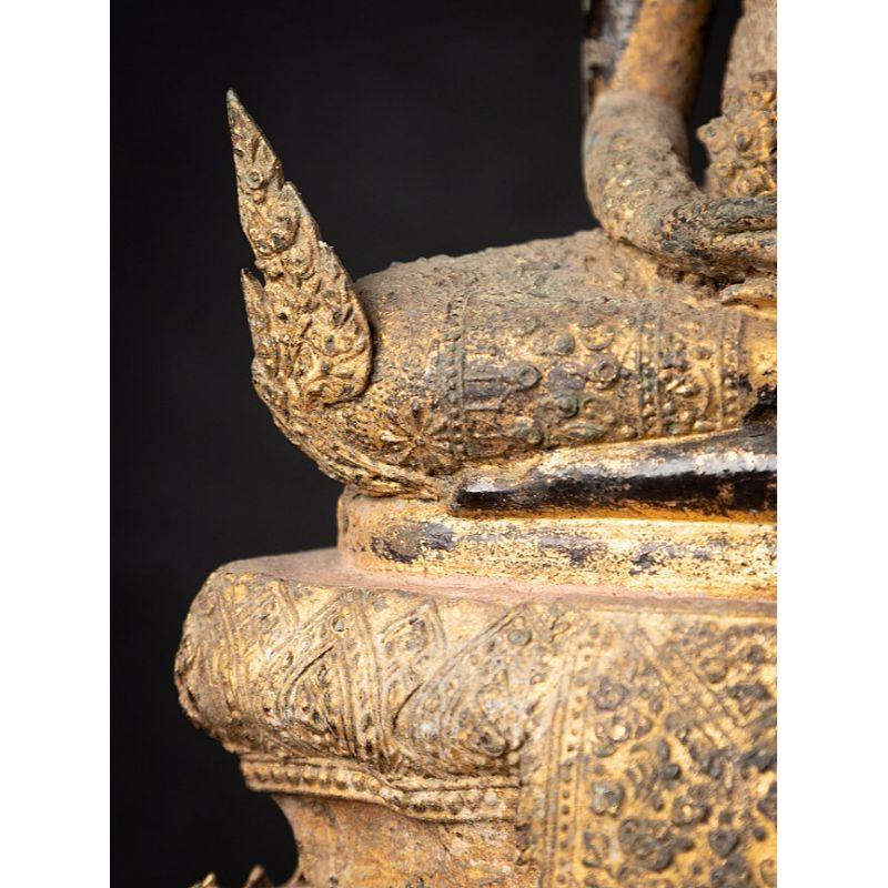 Bouddha thaïlandais ancien en bronze de Rattanakosin de Thaïlande en vente 13