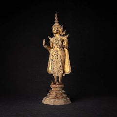 Antique Bronze Thai Rattanakosin Buddha from Thailand