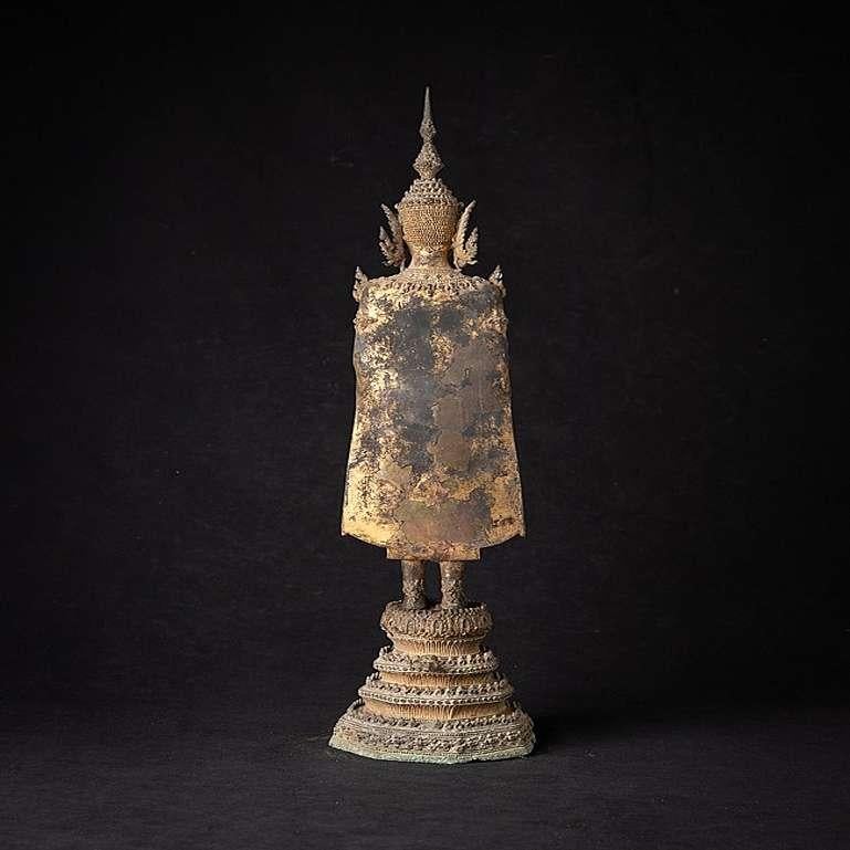 19th Century Antique Bronze Thai Rattanakosin Buddha from Thailand For Sale