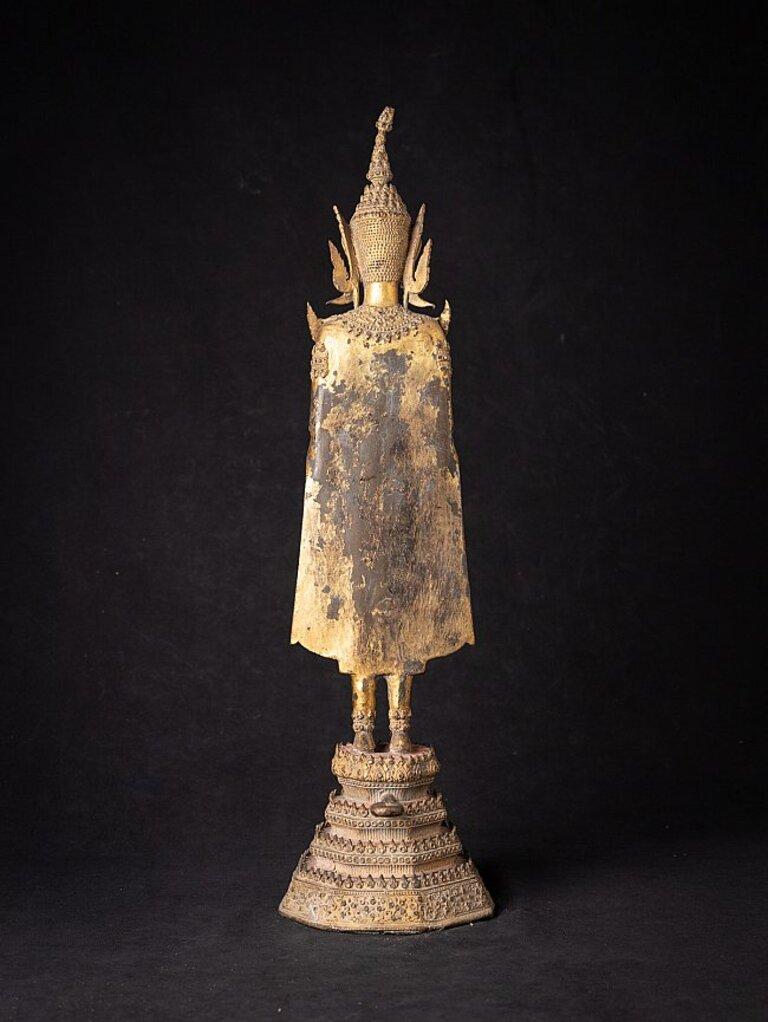 Bouddha thaïlandais ancien en bronze de Rattanakosin Bon état - En vente à DEVENTER, NL