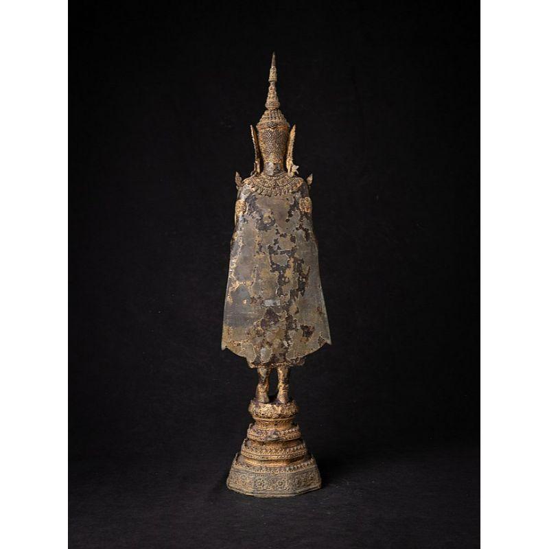 Bouddha thaïlandais ancien en bronze de Rattanakosin de Thaïlande Bon état - En vente à DEVENTER, NL