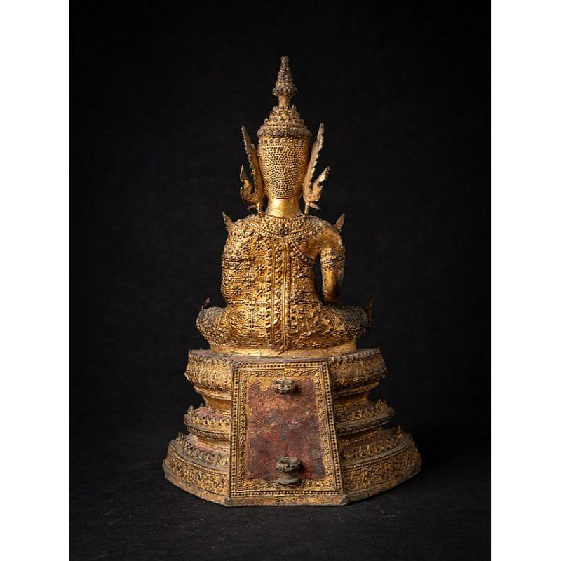 Antiker thailändischer Rattanakosin-Buddha aus Bronze aus Thailand im Zustand „Gut“ in DEVENTER, NL