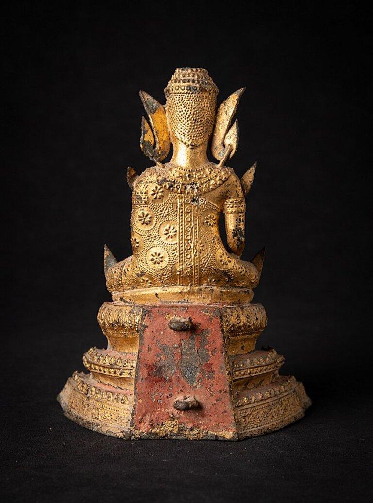 19th Century Antique Bronze Thai Rattanakosin Buddha from Thailand For Sale