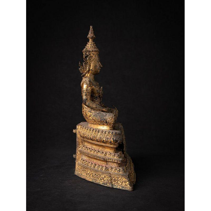 Antique Bronze Thai Rattanakosin Buddha from Thailand For Sale 1