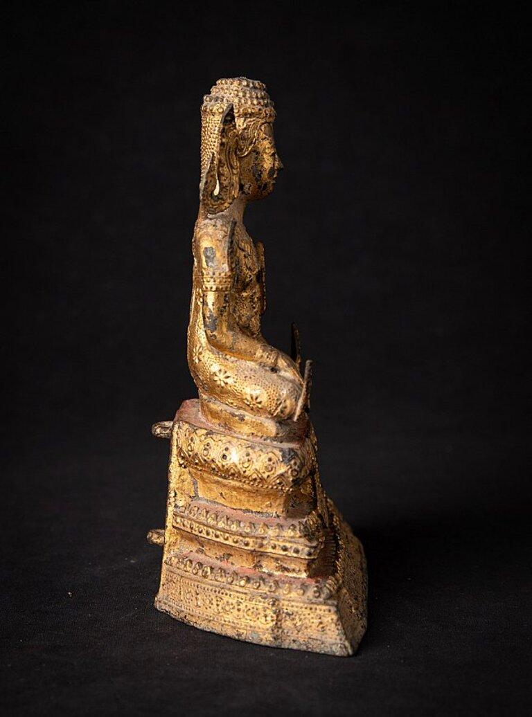 XIXe siècle Bouddha thaïlandais ancien en bronze de Rattanakosin de Thaïlande en vente