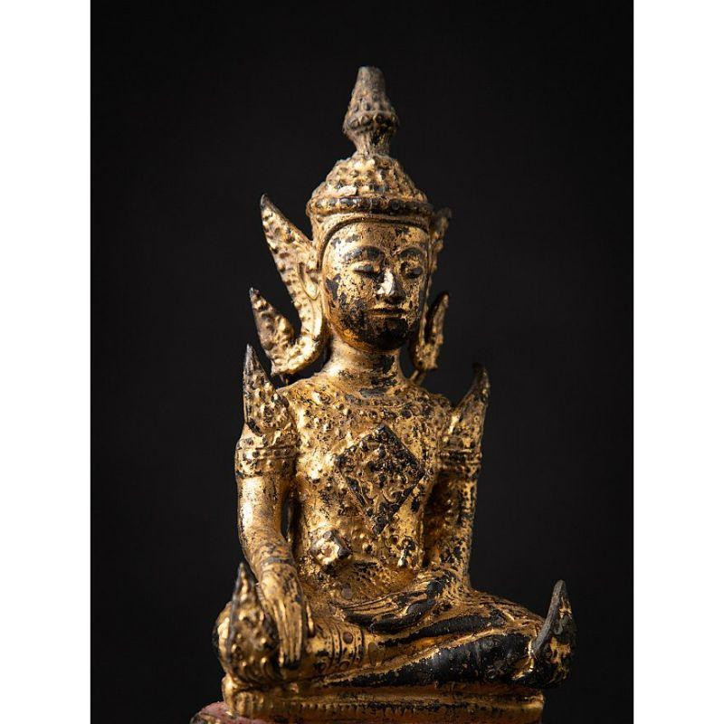 Antique bronze Thai Rattanakosin Buddha from Thailand For Sale 1