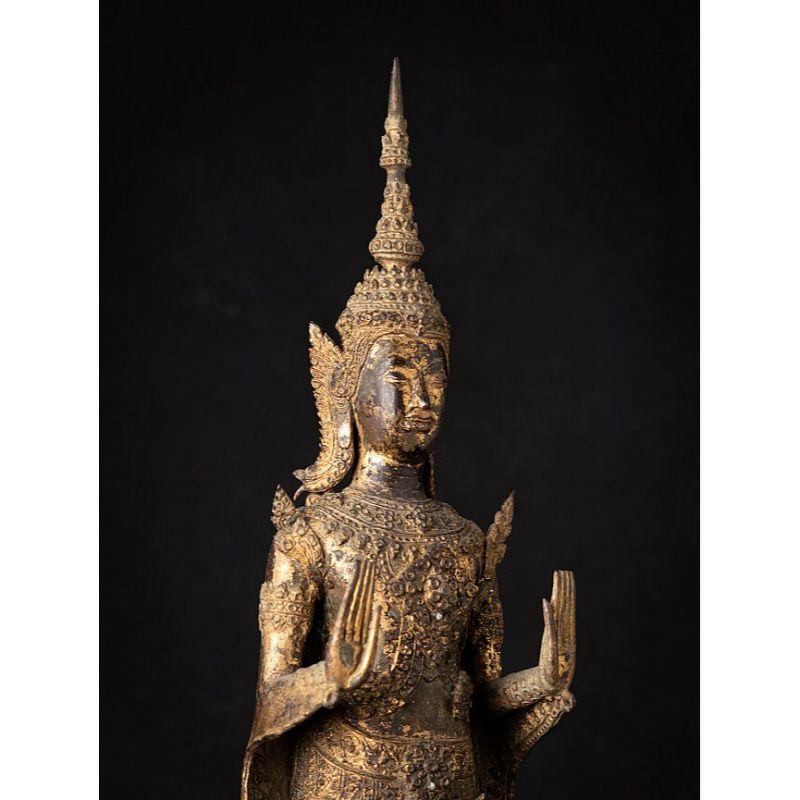 Bouddha thaïlandais ancien en bronze de Rattanakosin de Thaïlande en vente 1