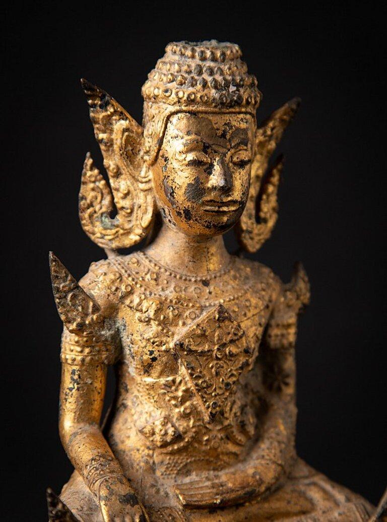 Bouddha thaïlandais ancien en bronze de Rattanakosin de Thaïlande en vente 1