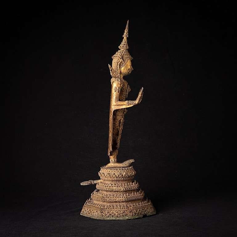 Bouddha thaïlandais ancien en bronze de Rattanakosin de Thaïlande en vente 3