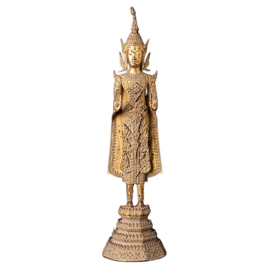Antique bronze Thai Rattanakosin Buddha from Thailand