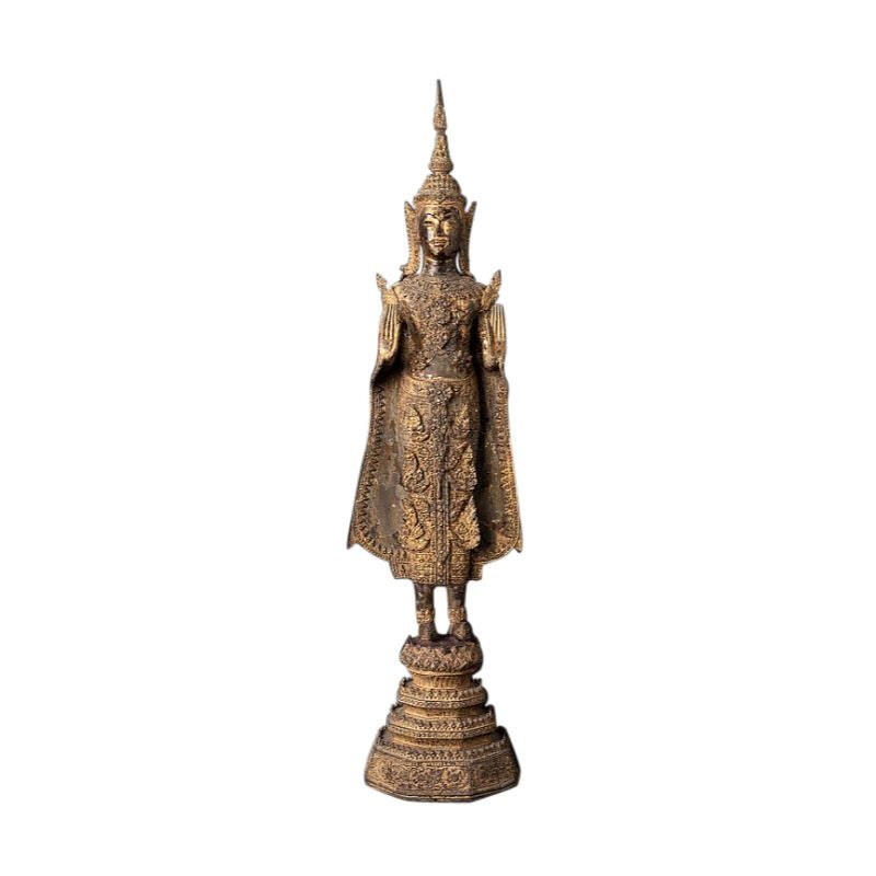 Bouddha thaïlandais ancien en bronze de Rattanakosin de Thaïlande en vente