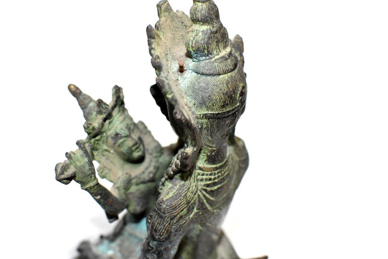 Antique Bronze Tibetan Couple Statue Vajrasattva Yab Yum at 1stDibs