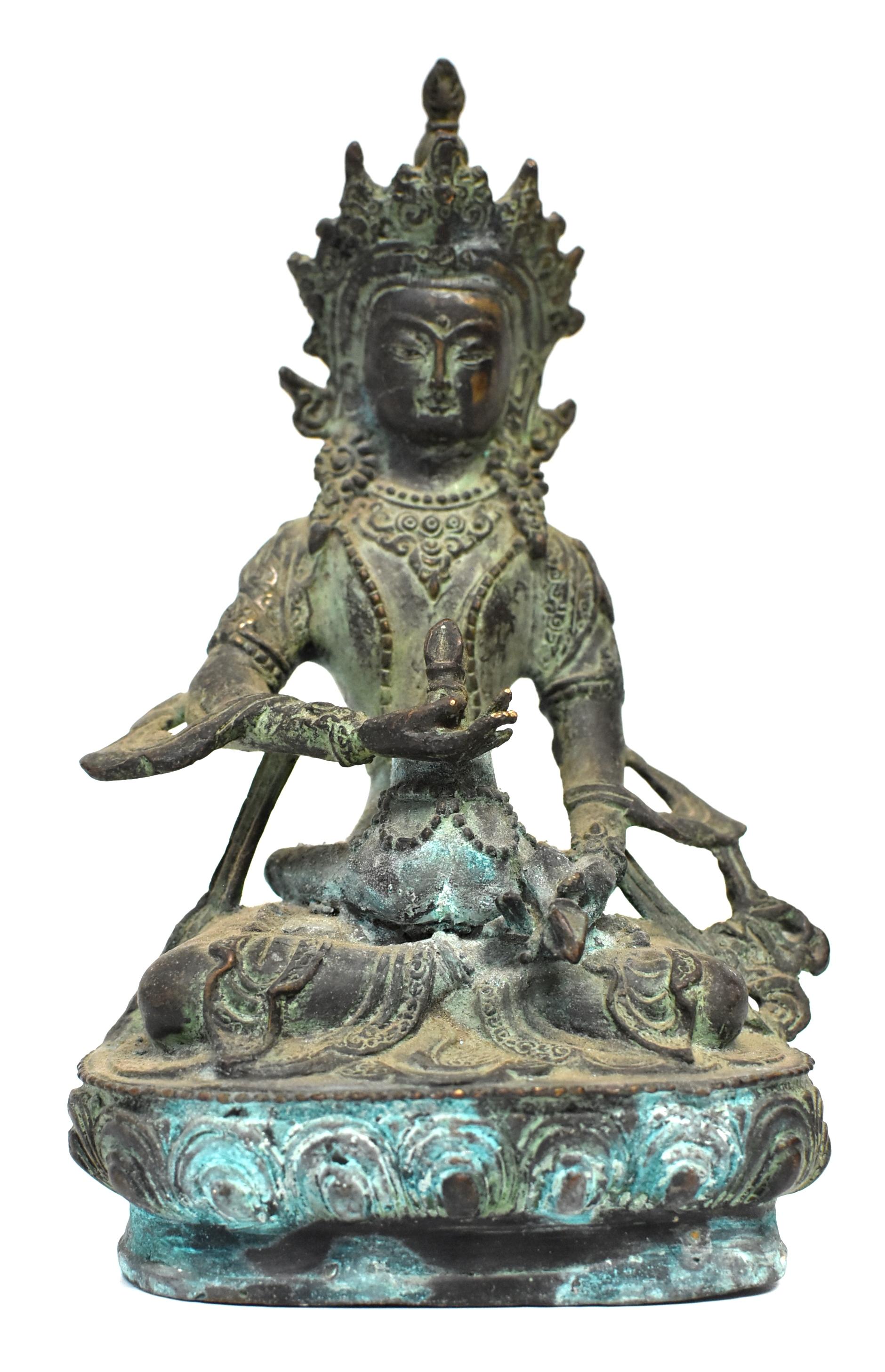 Antique Bronze Tibetan Couple Statue Vajrasattva Yab Yum 11