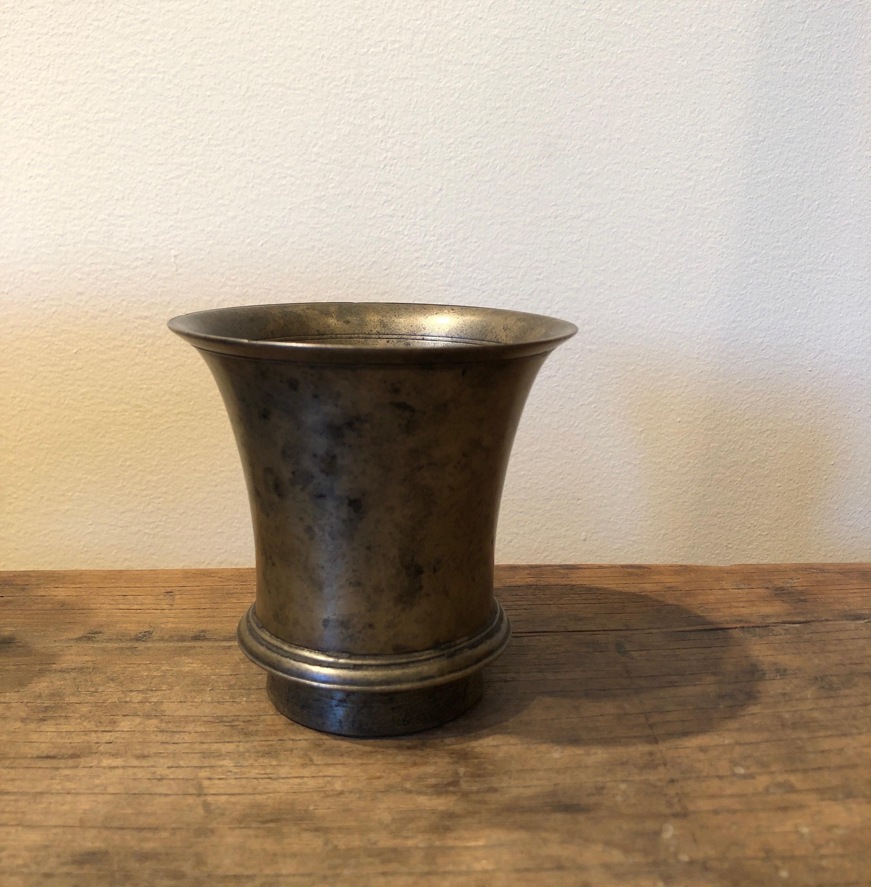 Antique Bronze Tibetan Temple Goblet 6
