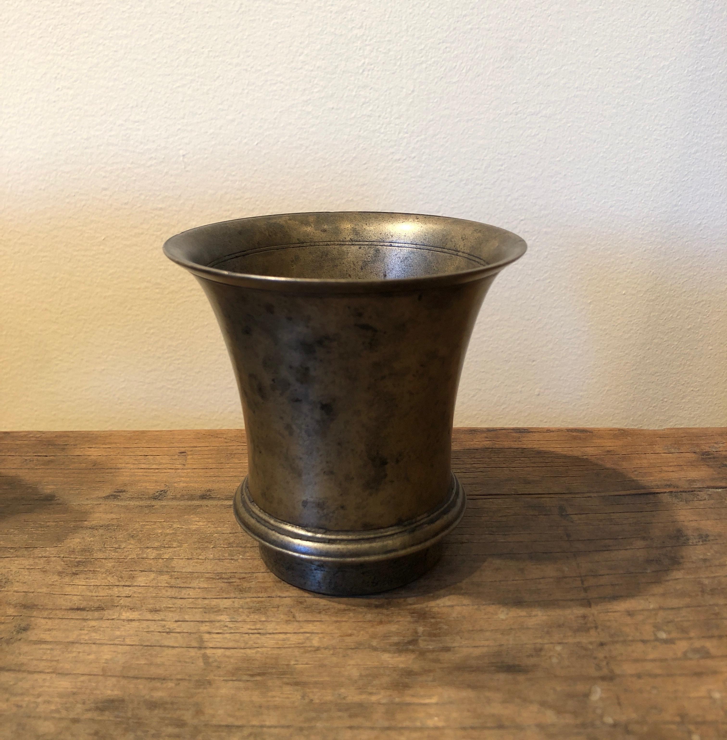 Antique Bronze Tibetan Temple Goblet 7