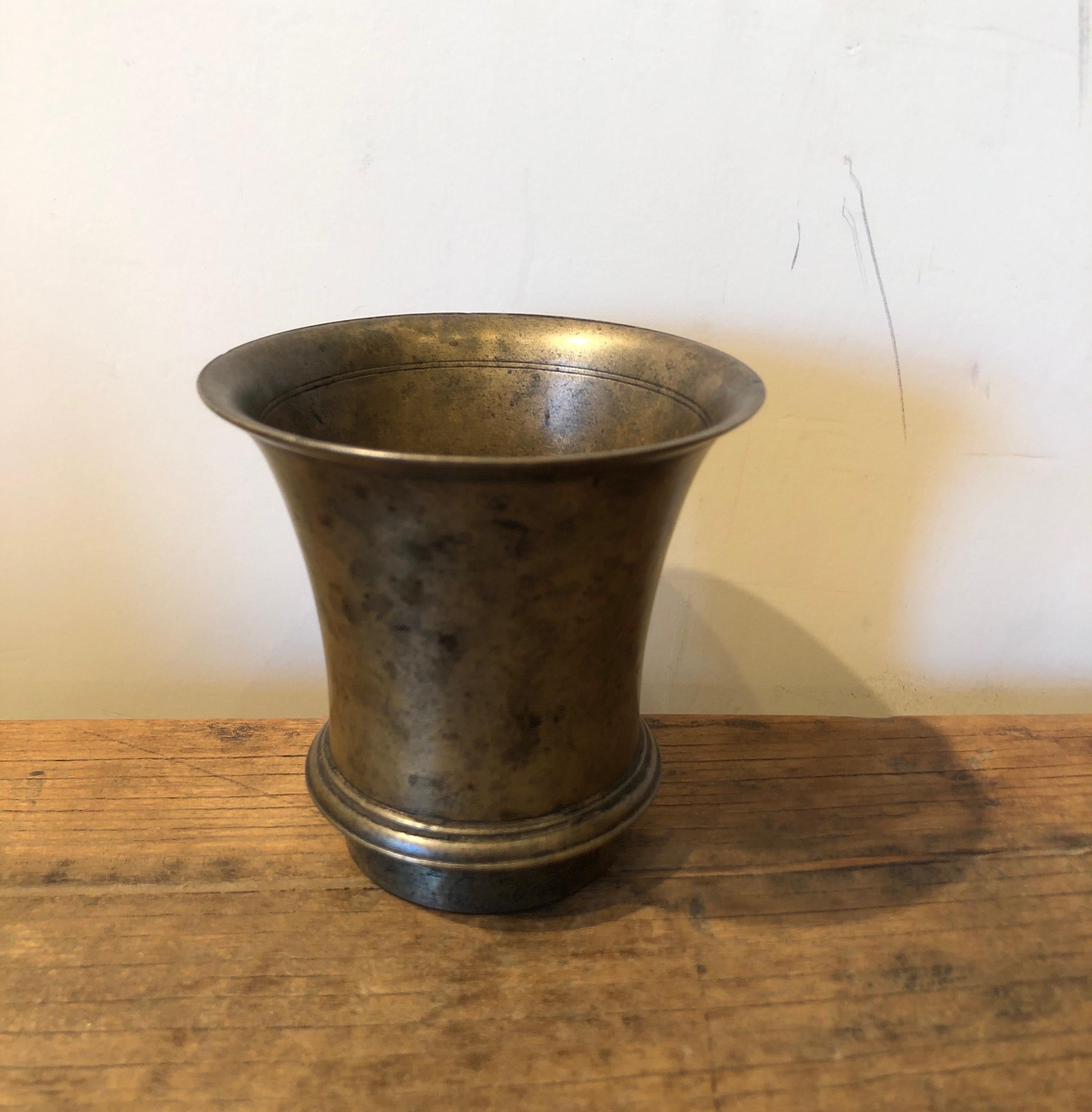 Antique Bronze Tibetan Temple Goblet 8