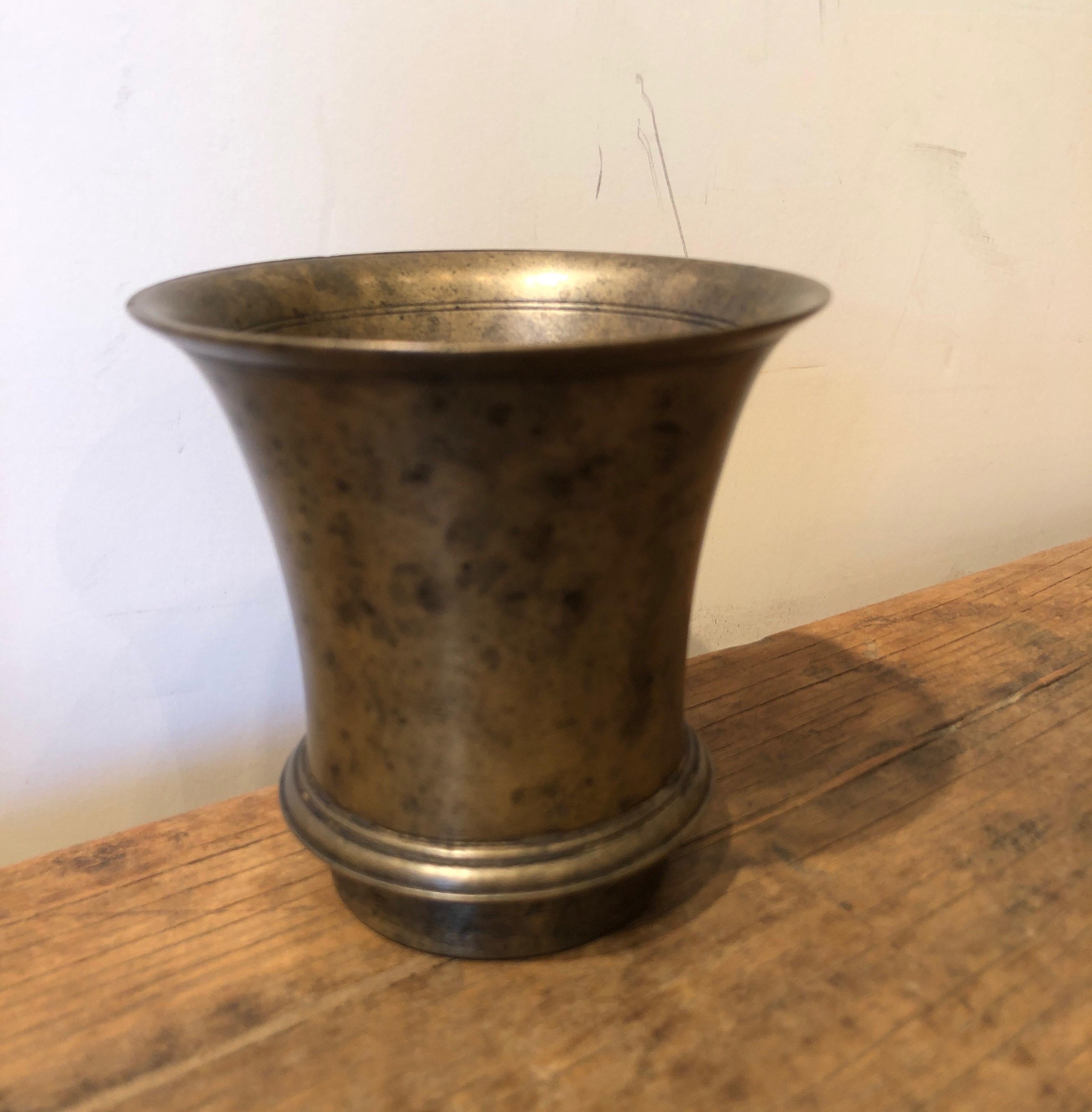 Antique Bronze Tibetan Temple Goblet 9