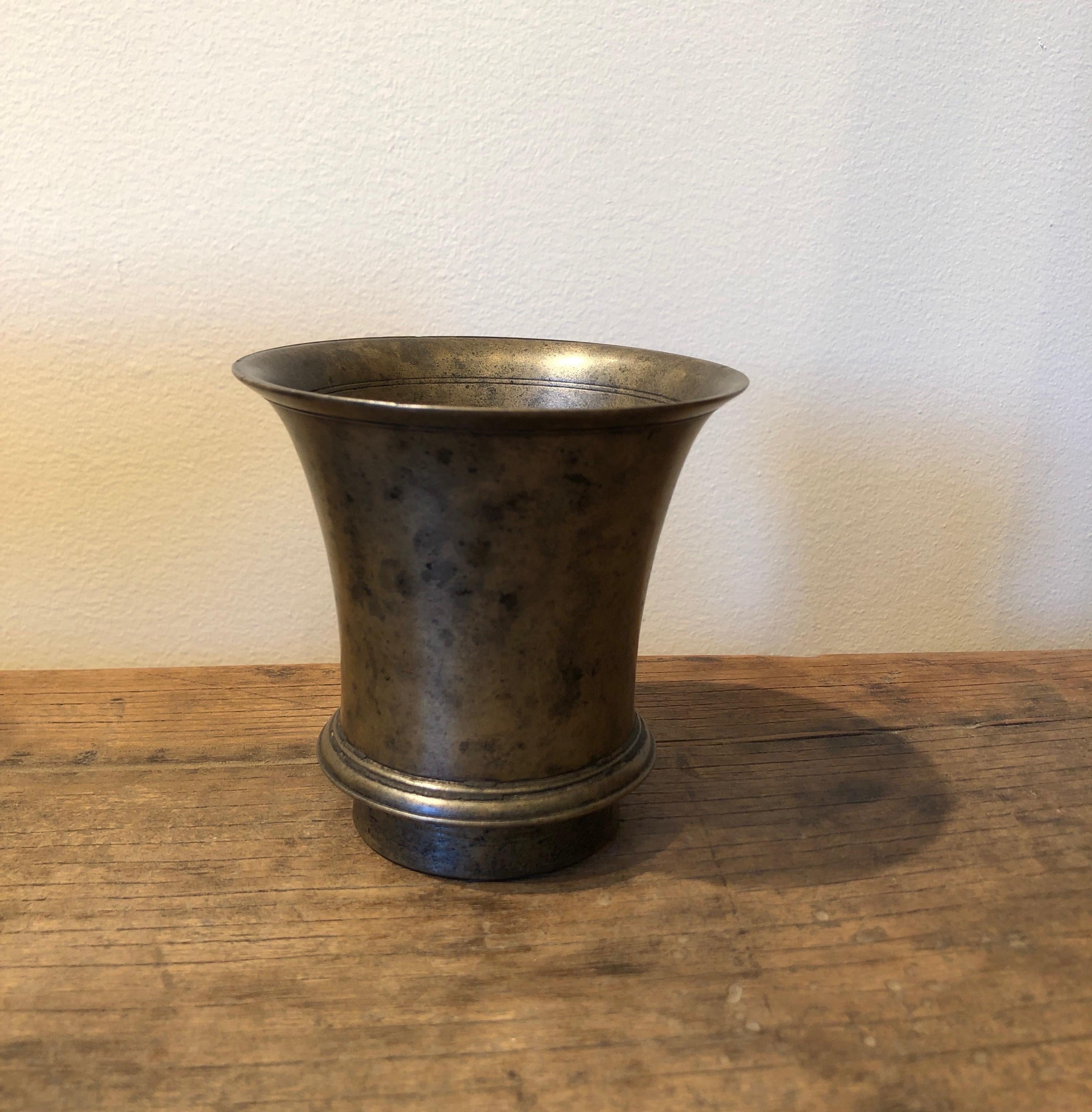 Antique Bronze Tibetan Temple Goblet 3