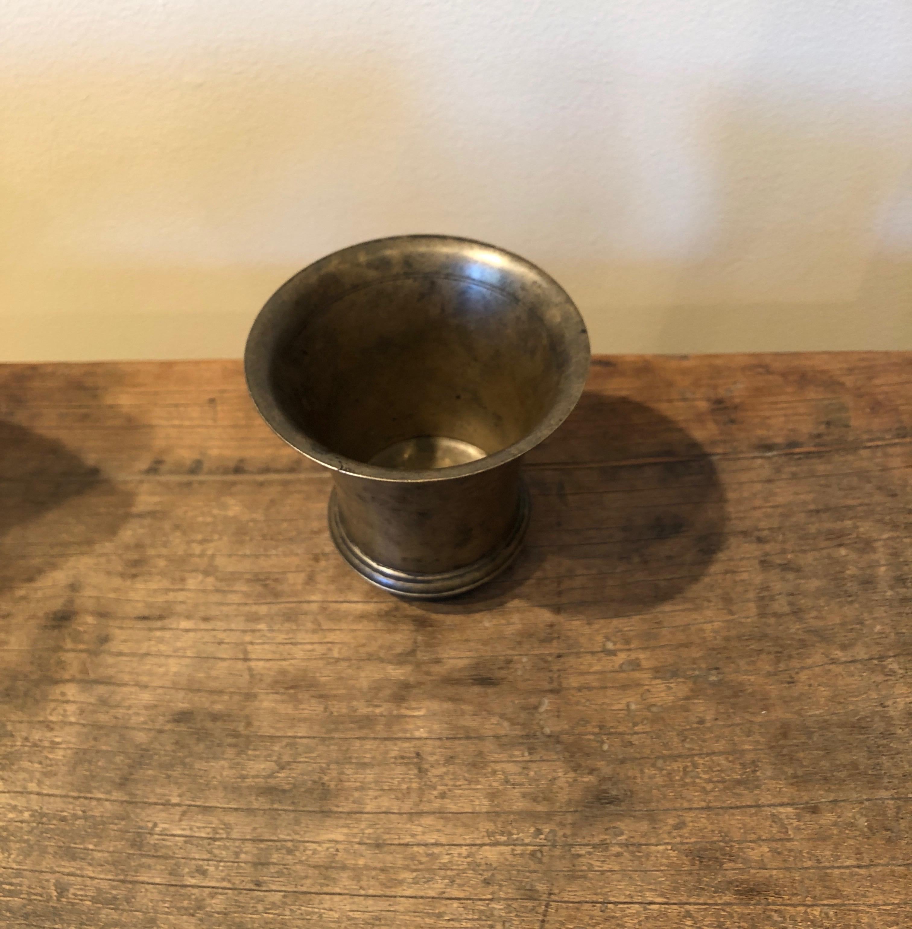 Antique Bronze Tibetan Temple Goblet 4