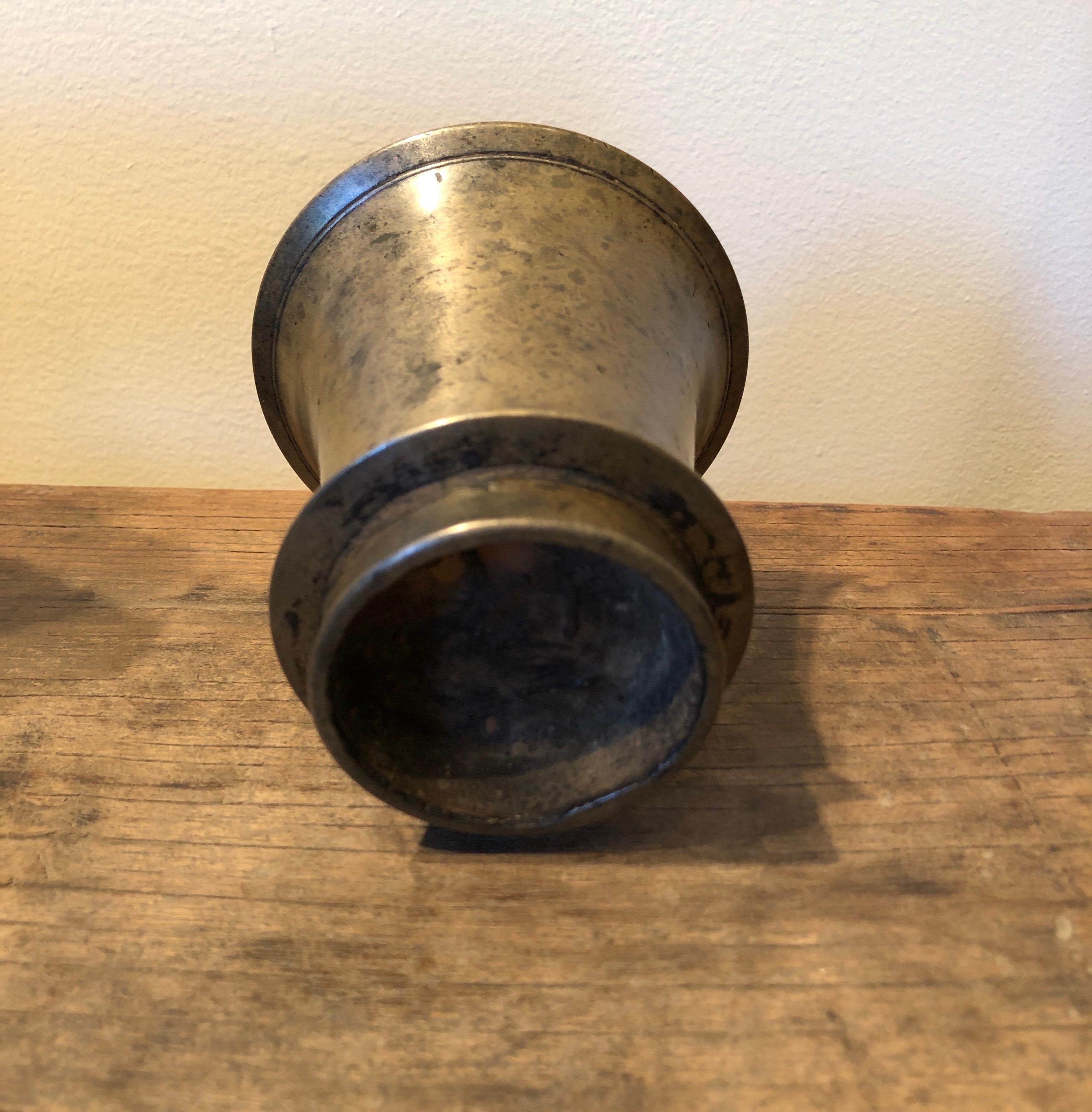 Antique Bronze Tibetan Temple Goblet 5