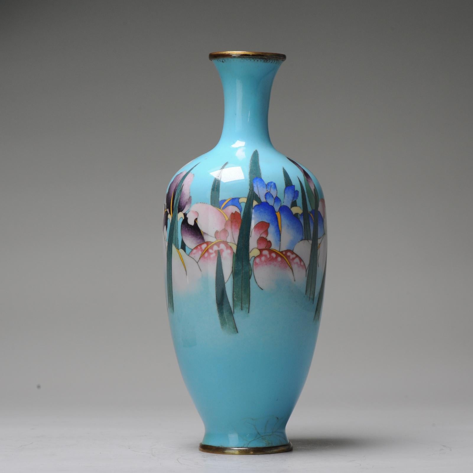 19th Century Antique Bronze Vase Gonda Hirosuki Cloisonné Japan Meiji/Taisho 19/20th Century For Sale