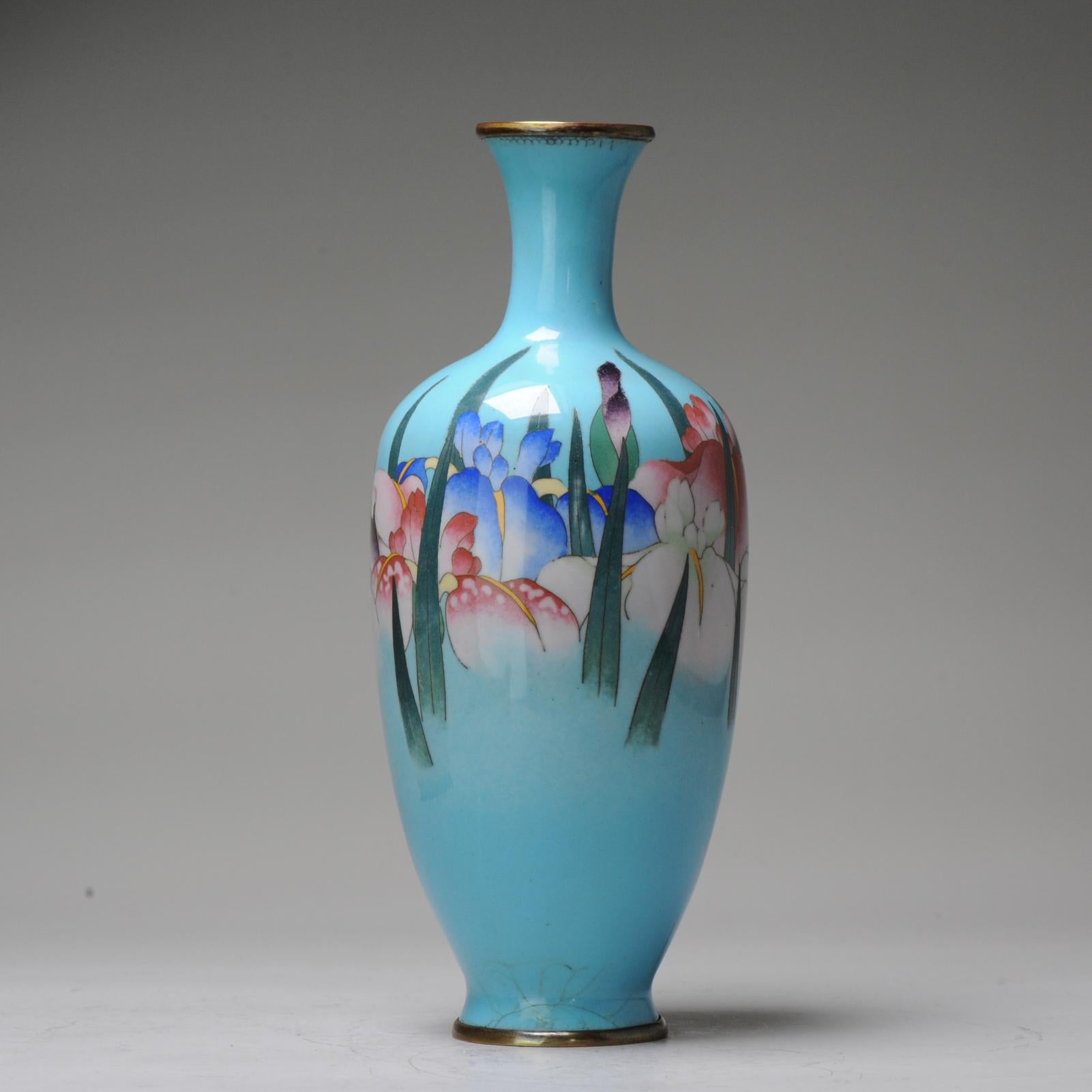 Antique Bronze Vase Gonda Hirosuki Cloisonné Japan Meiji/Taisho 19/20th Century For Sale 1