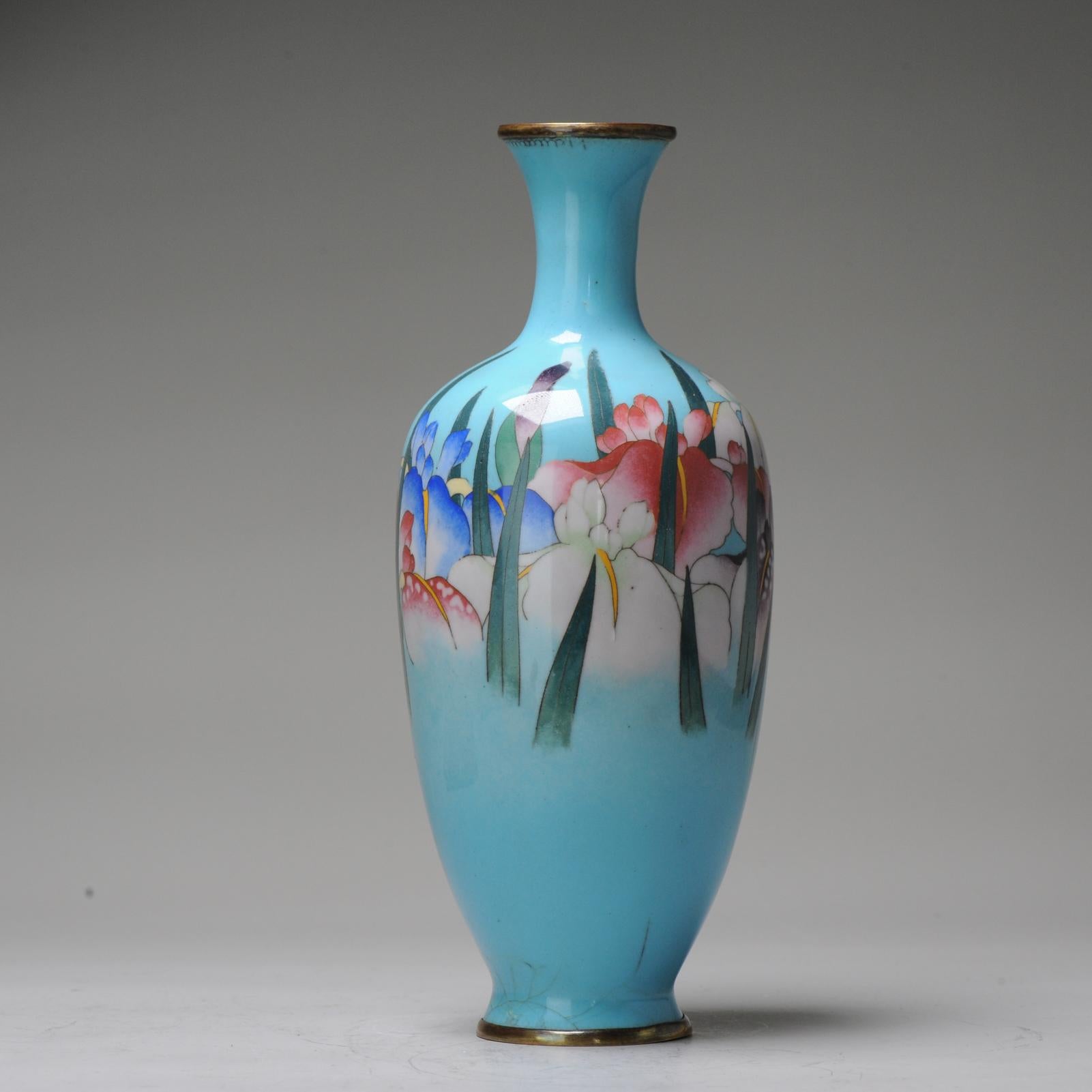 Antique Bronze Vase Gonda Hirosuki Cloisonné Japan Meiji/Taisho 19/20th Century For Sale 2