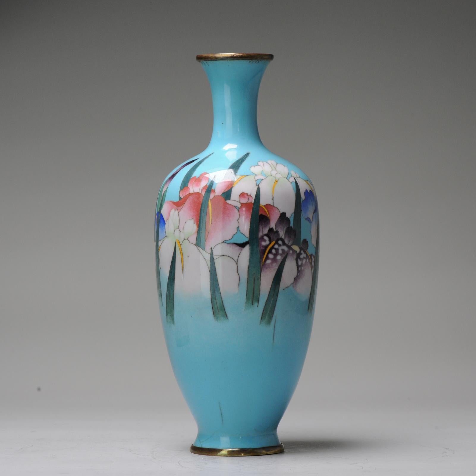 Antique Bronze Vase Gonda Hirosuki Cloisonné Japan Meiji/Taisho 19/20th Century For Sale 3