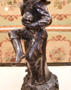 Antique Bronze Victorian Monkey Statue