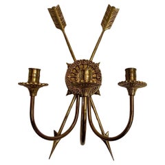 Used Bronze Wall Candelabra, France, 1910