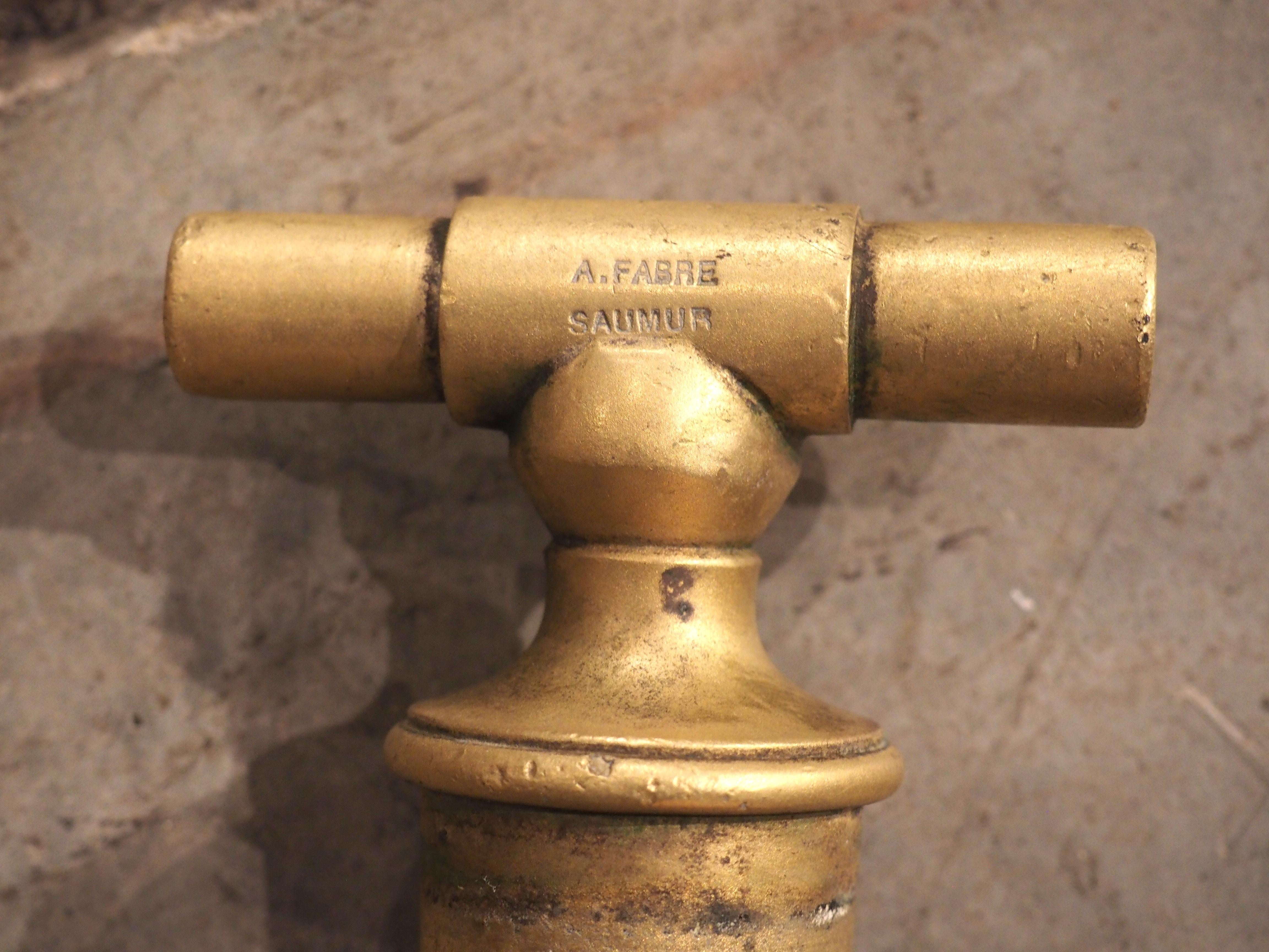 Antique Bronze Wine Barrel Spout from Saumur, France 19th Century For Sale 1
