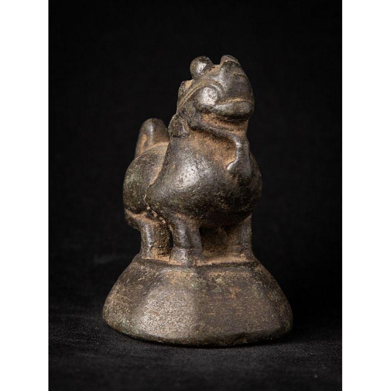 Antique Bronzen Opiumweight from Burma In Good Condition For Sale In DEVENTER, NL
