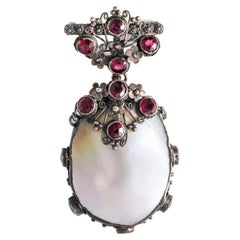 Antique Brooch Mother-of-pearl