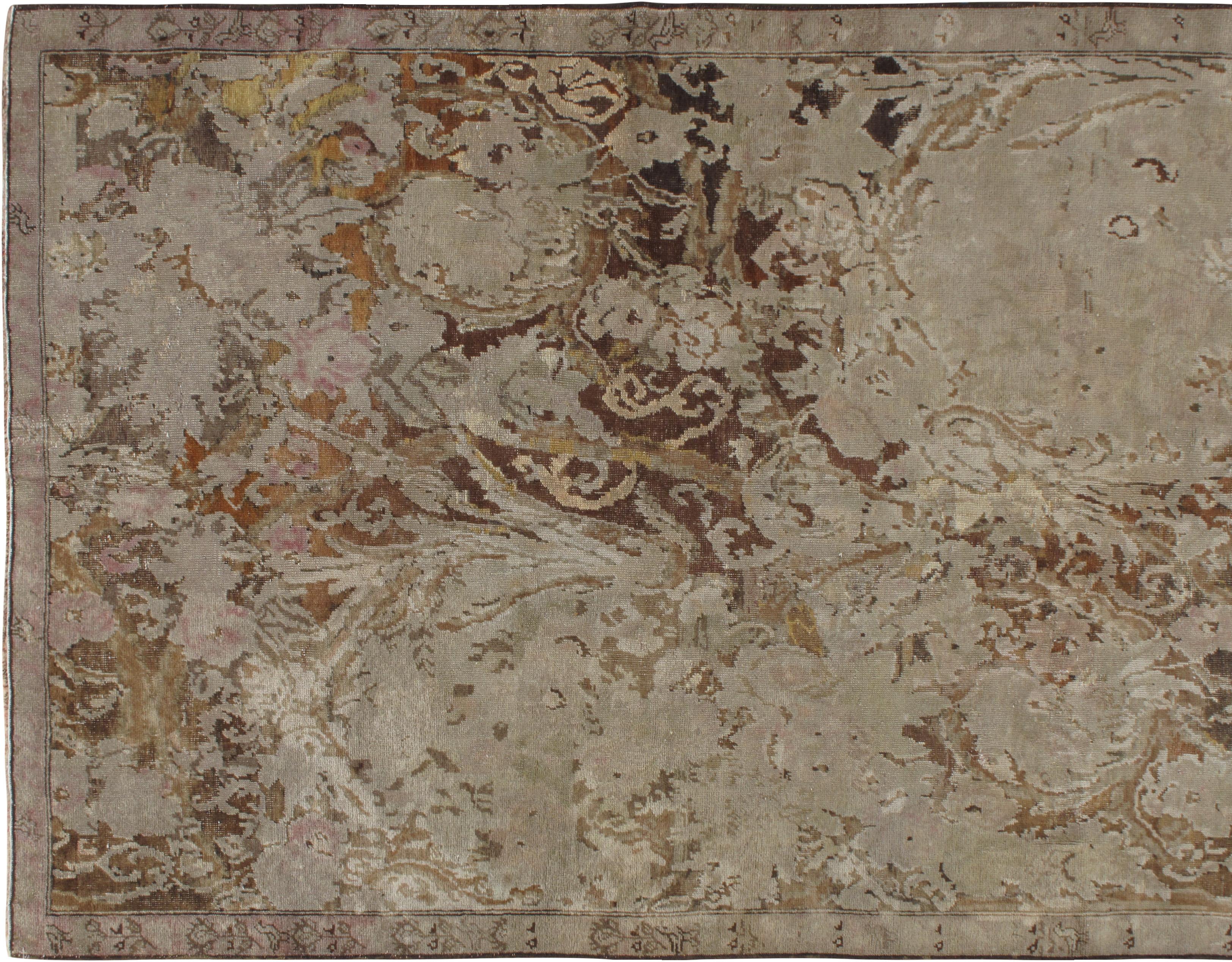 Runner Karabagh Antique Brown Caucasian 4'9 X 15'4 en vente 5