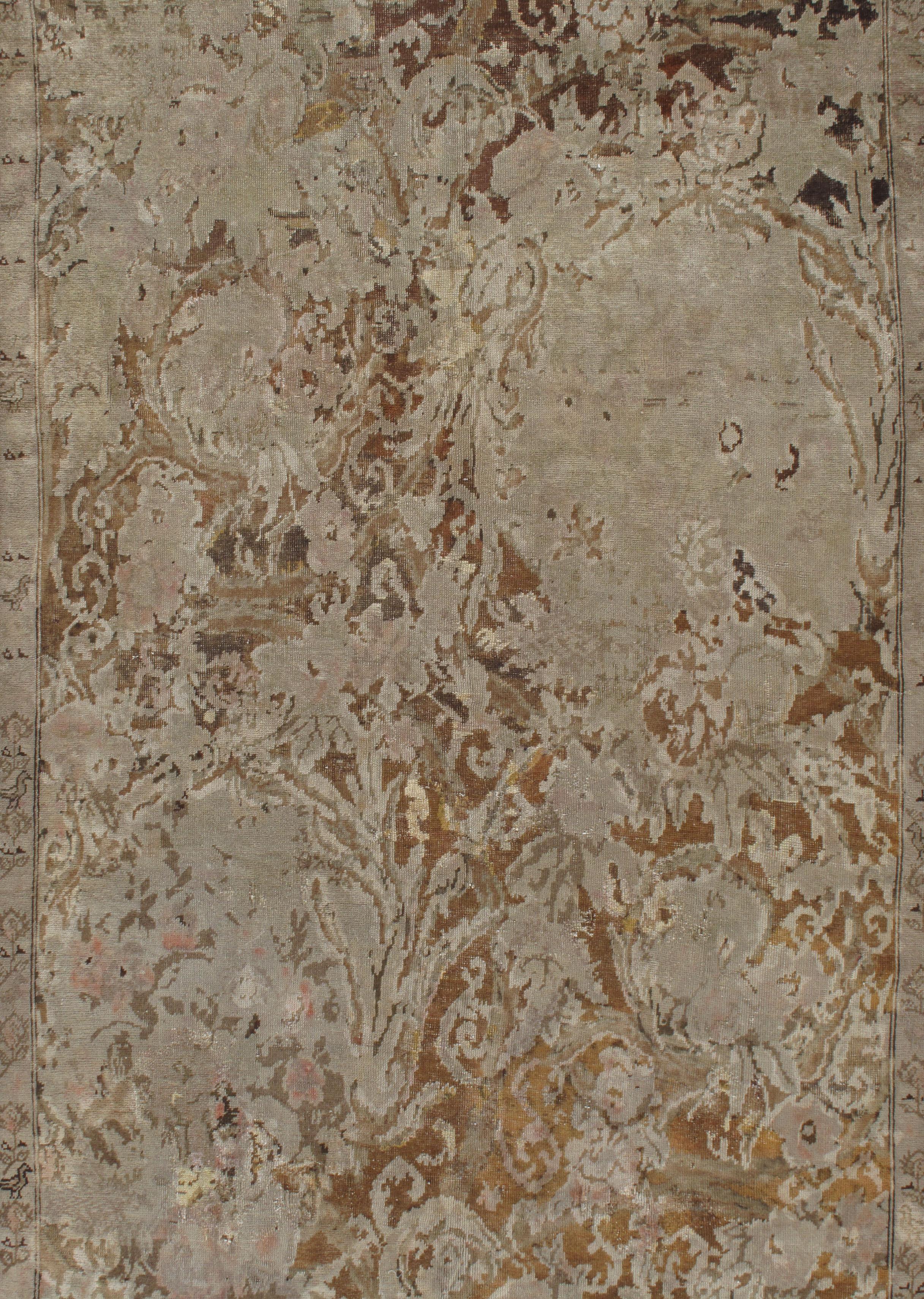 Runner Karabagh Antique Brown Caucasian 4'9 X 15'4 Bon état - En vente à New York, NY
