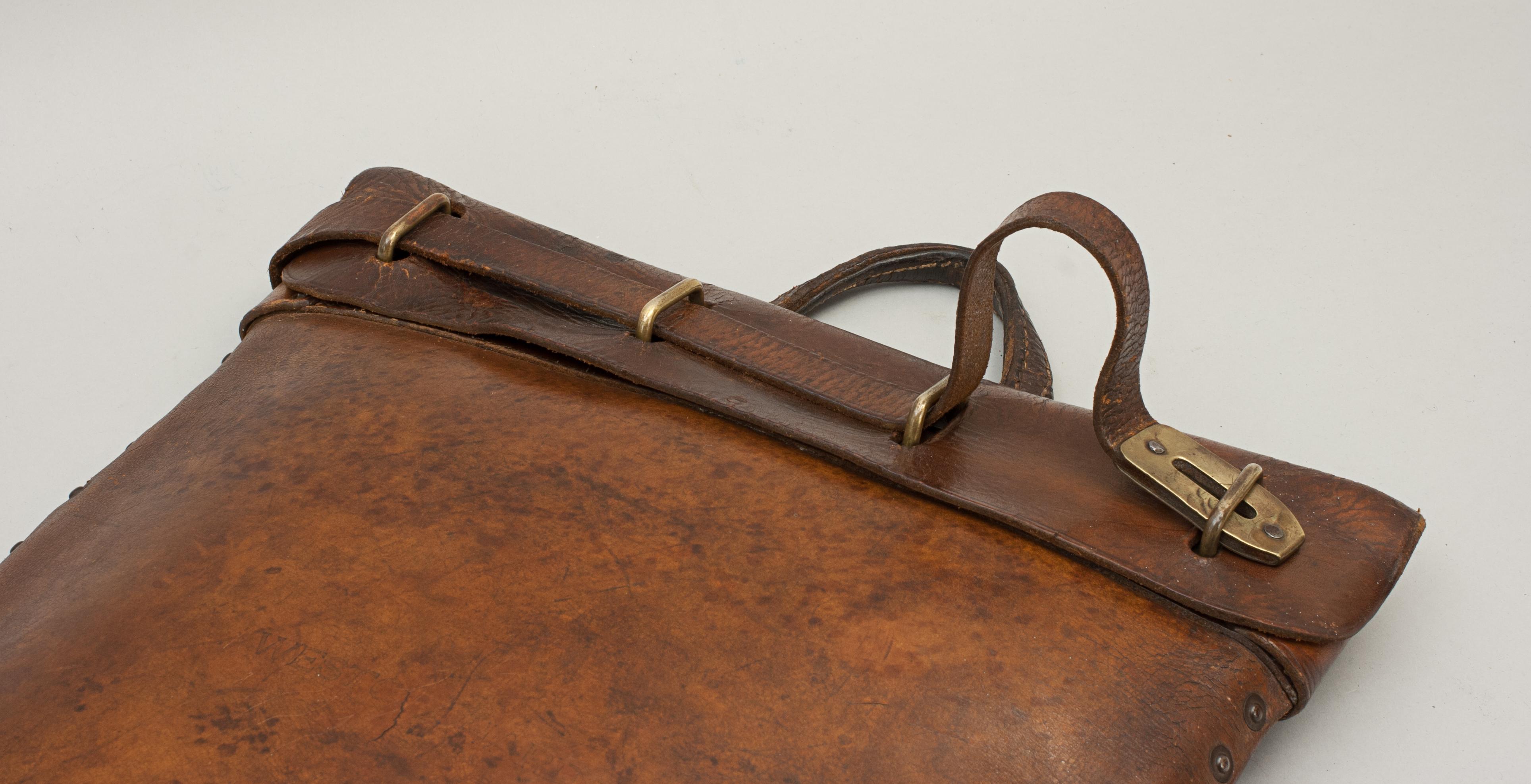 antique leather briefcase