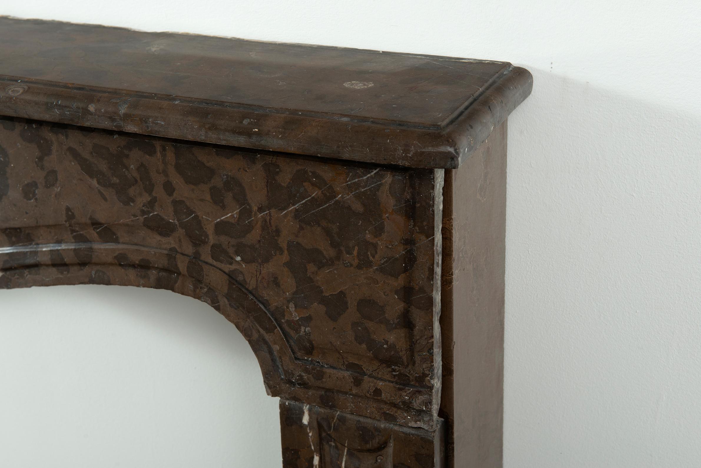 Antique Brown Marble Fireplace For Sale 10