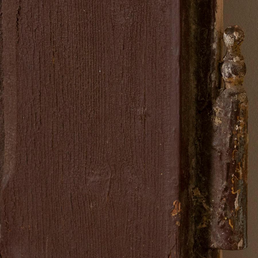 Antique Brown Painted Vintage Door, Great to Use as Sliding Interior